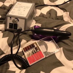 Professional electric nail file drill kit
